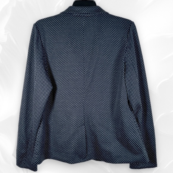 Rafaella Blazer Blue White Print Unlined Long Sleeve Jacket All-Seasons Sz M Med - Picture 2 of 11